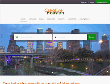 Tablet Screenshot of creativehouston.org